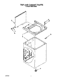 TOP AND CABINET, LIT/OPTIONAL Diagram and Parts List for RAM4143AW0  Whirlpool Washer