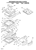 REFRIGERATOR SHELF PARTS Diagram and Parts List for KSRA22ILBL01  KitchenAid Refrigerator