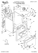 SECTION Diagram and Parts List for LEQ8857JQ1  Whirlpool Dryer