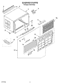 CABINET Diagram and Parts List for CAR21CSL0  Crosley Air Conditioner