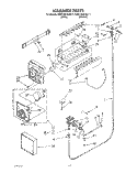 ICEMAKER, LIT/OPTIONAL Diagram and Parts List for KSRC25DXWH11  KitchenAid Refrigerator