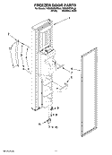 FREEZER DOOR PARTS Diagram and Parts List for 7GS2SHEXPQ04  Whirlpool Refrigerator