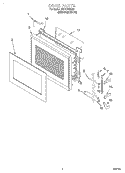 DOOR Diagram and Parts List for MT7070XDQ0  Whirlpool Microwave