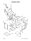 CHASSIS PARTS Diagram and Parts List for KERS202BSS0  KitchenAid Range