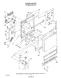 DOOR Diagram and Parts List for DU8300XT0  Whirlpool Dishwasher