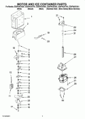 MOTOR AND ICE CONTAINER PARTS Diagram and Parts List for ED5FHAXVB01  Whirlpool Refrigerator