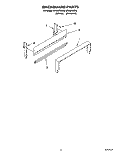 Part Location Diagram of 4157107 Whirlpool Support, Backguard (Left Hand)