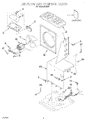AIRFLOW AND CONTROL, LITERATURE Diagram and Parts List for DH25J2  Whirlpool Dehumidifier