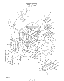 OVEN Diagram and Parts List for 2496^2  Whirlpool Range