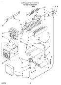 ICEMAKER, LIT/OPTIONAL Diagram and Parts List for 3XARG498WP01  Whirlpool Refrigerator