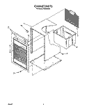 CABINET, LIT/OPTIONAL Diagram and Parts List for AD0302XZ1  Whirlpool Dehumidifier