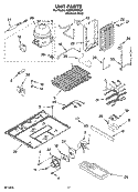 UNIT PARTS Diagram and Parts List for KSBP23INSS01  KitchenAid Refrigerator