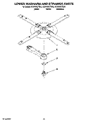 LOWER WASHARM AND STRAINER PARTS, OPTIONAL PARTS (NOT INCLUDED) Diagram and Parts List for KUDK03CTWH3  KitchenAid Dishwasher