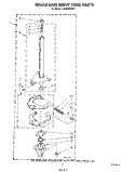 BRAKE AND DRIVE TUBE Diagram and Parts List for LA5800XSW1  Whirlpool Washer