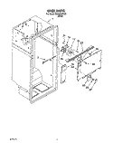 LINER Diagram and Parts List for 3HKGN500002  Whirlpool Refrigerator