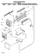ICEMAKER PARTS, OPTIONAL PARTS (NOT INCLUDED) Diagram and Parts List for GS6NVEXSB01  Whirlpool Refrigerator