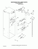 REFRIGERATOR LINER PARTS Diagram and Parts List for KSSS36FTX03  KitchenAid Refrigerator