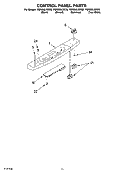 CONTROL PANEL PARTS, MISCELLANEOUS PARTS Diagram and Parts List for YGR556LRKS0  Whirlpool Range