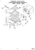 INTERNAL OVEN Diagram and Parts List for KEBS278BBL0  KitchenAid Wall Oven