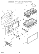 FREEZER DOOR AND BASKET Diagram and Parts List for KBLC36MHS01  KitchenAid Refrigerator