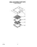 GRILL AND GRIDDLE UNIT Diagram and Parts List for KGCG260SAL0  KitchenAid Cooktop