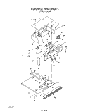 CONTROL PANEL Diagram and Parts List for B9458B4  Roper Wall Oven