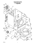 SECTION Diagram and Parts List for TEDS680DQ0  Estate Dryer