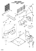 UNIT PARTS Diagram and Parts List for RT21LMXKQ03  Roper Refrigerator