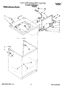 TOP AND CABINET, LIT/OPTIONAL Diagram and Parts List for KAWE578BAL1  KitchenAid Washer