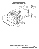 FREEZER DOOR Diagram and Parts List for ET16JKXWN01  Whirlpool Refrigerator