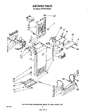 AIR FLOW Diagram and Parts List for EHD261SSWR1  Whirlpool Refrigerator