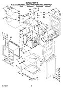 OVEN PARTS Diagram and Parts List for KERS807SBB01  KitchenAid Range