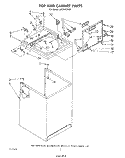 TOP AND CABINET , LITERATURE AND OPTIONAL Diagram and Parts List for LA5700XPW6  Whirlpool Washer