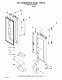 REFRIGERATOR DOOR PARTS Diagram and Parts List for GX2FHDXVQ04  Whirlpool Refrigerator
