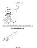 DOOR LOCK , BACKSPLASH Diagram and Parts List for N9357L0  Roper Range