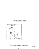 MISCELLANEOUS Diagram and Parts List for LA5460XPW5  Whirlpool Washer