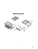FREEZER SHELF Diagram and Parts List for KSSS42DWX01  KitchenAid Refrigerator
