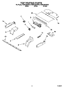 TOP VENTING PARTS, OPTIONAL PARTS Diagram and Parts List for KEBC206KSS04  KitchenAid Wall Oven