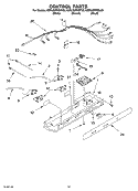 CONTROL Diagram and Parts List for KSRU22FKBL03  KitchenAid Refrigerator