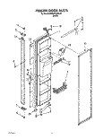 FREEZER DOOR Diagram and Parts List for KSRB27QABL07  KitchenAid Refrigerator