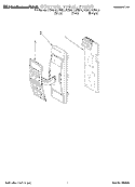 CONTROL PANEL Diagram and Parts List for KCMG125ERC0  KitchenAid Microwave
