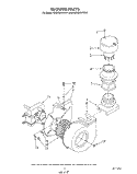 BLOWER Diagram and Parts List for KUDI220WWH1  KitchenAid Dishwasher
