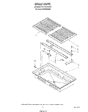 GRILLE Diagram and Parts List for SC8900EMH1  Whirlpool Cooktop