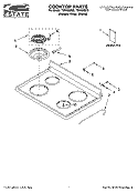 COOKTOP PARTS Diagram and Parts List for TES325MQ5  Estate Range