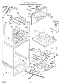 LINER Diagram and Parts List for KTRP22KJWH00  KitchenAid Refrigerator
