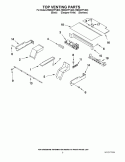 TOP VENTING Diagram and Parts List for RBS307PVS03  Whirlpool Wall Oven