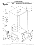 CABINET PARTS Diagram and Parts List for GSS30C7EYF02  Whirlpool Refrigerator