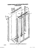 CABINET TRIMS AND BREAKER TRIM Diagram and Parts List for KSRF42DTX20  KitchenAid Refrigerator