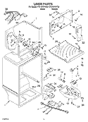 Part Location Diagram of 2221668 Whirlpool HARNS-WIRE