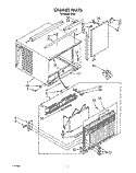 CABINET Diagram and Parts List for RH81  Whirlpool Air Conditioner